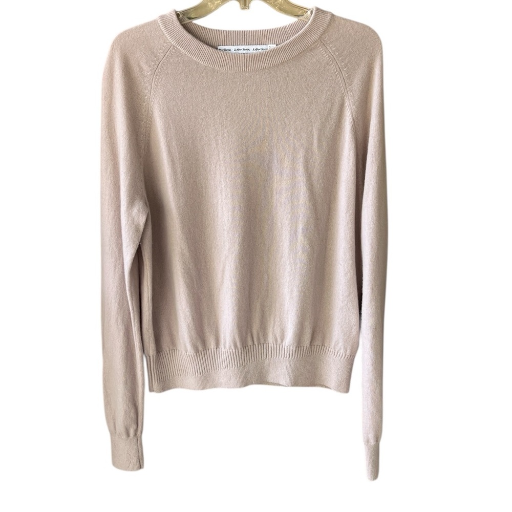 And Other Stories Sz M 100% Cashmere Blush Cream Crew Neck Sweater